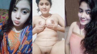 Ruksar Beautiful Girl Showing Hot Boobs and Sexy Ass Humping on Pillow, Fingering Both Hole Part-2